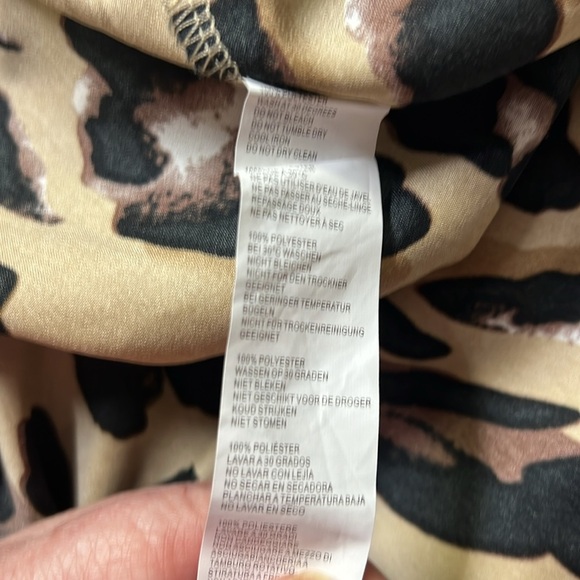 Nasty Gal Leopard Print Faux Wrap Skirt - Picture 6 of 6